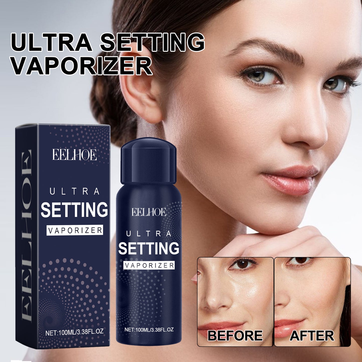 Ultra Setting Vaporizer, Light Water Embellish Waterproof And Sweat Is Not Easy To Take Off Makeup Dizzy Makeup Oil Control Fresh Makeup Spray