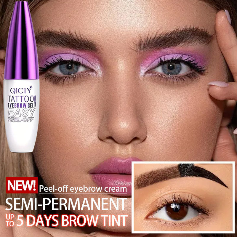 Tear off eyebrow cream is waterproof, sweat resistant, easy to apply, anti smudging, tear off eyebrow adhesive