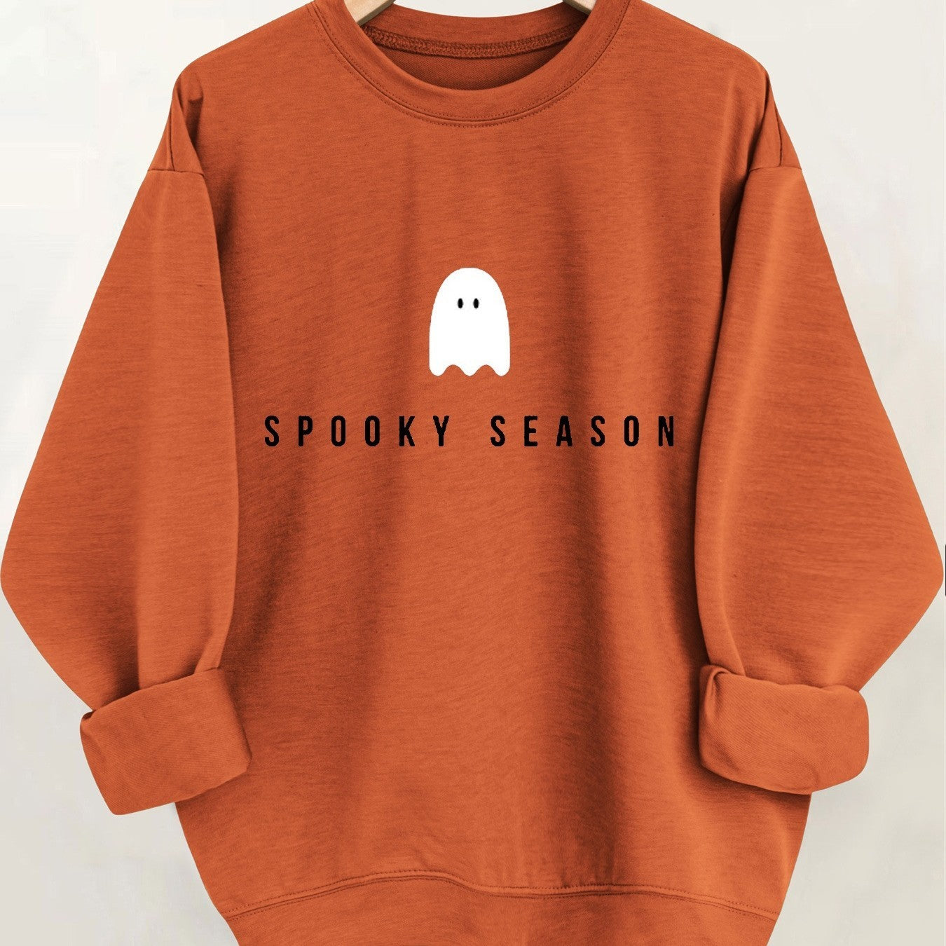 Sudadera con estampado de Halloween de la temporada espeluznante - Casual para mujer