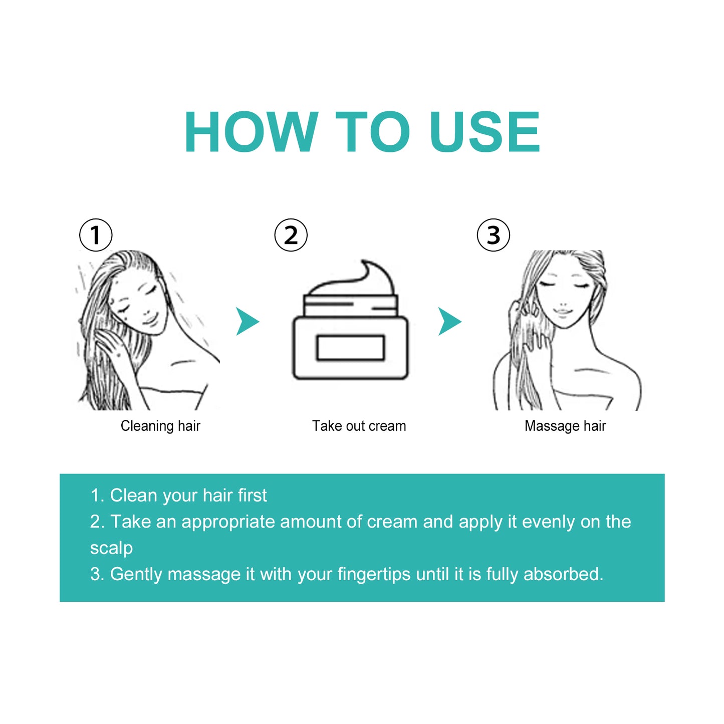 Rosemary Hair Care Cream, Anti-Set Hair Intensive Repair Ironing And Drying Hair Smoothing Cream