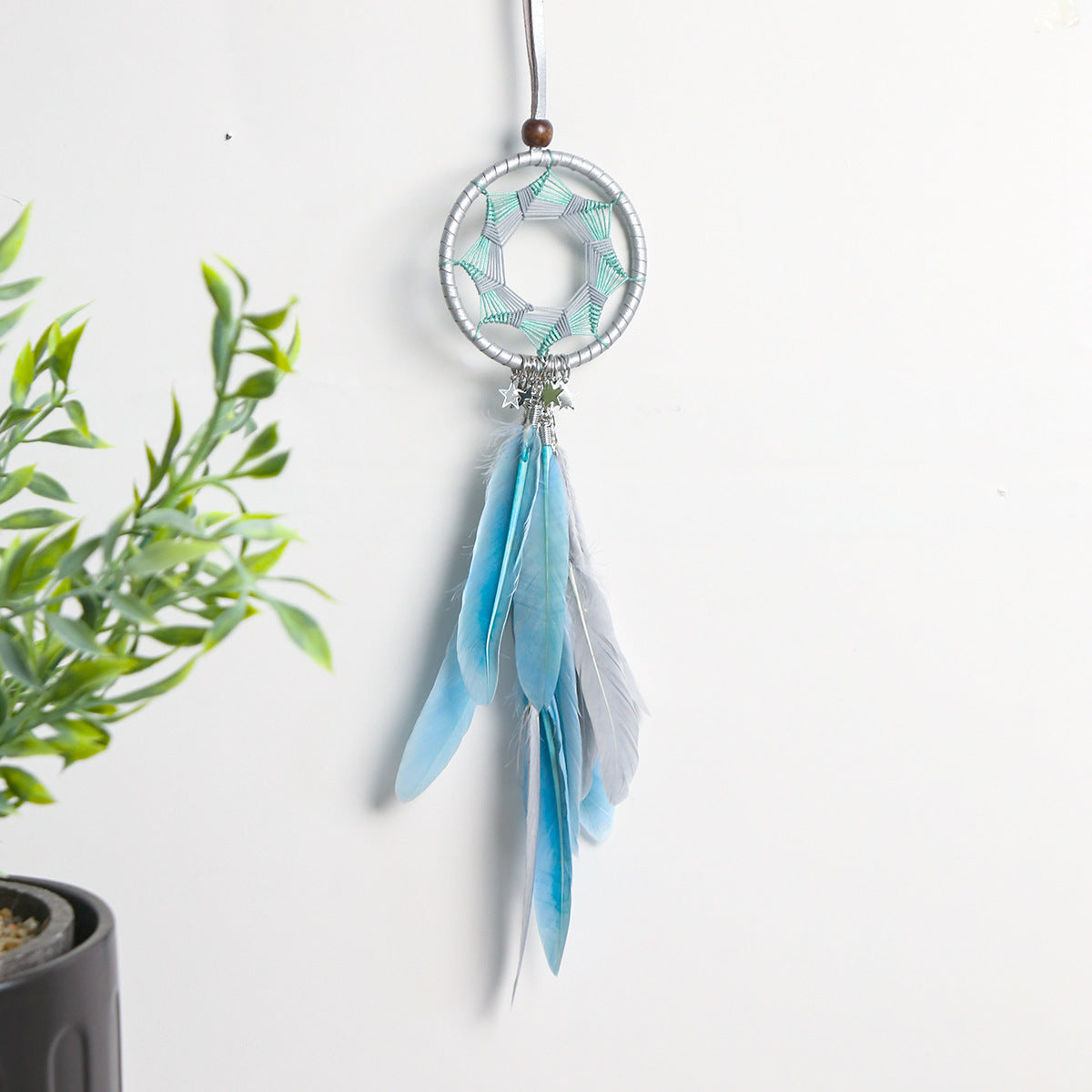 Ins Car Pendant Yilu Ping An Dream Catcher Car Creative Car Interior Decoration Rearview Mirror Pendant Pendant Lady