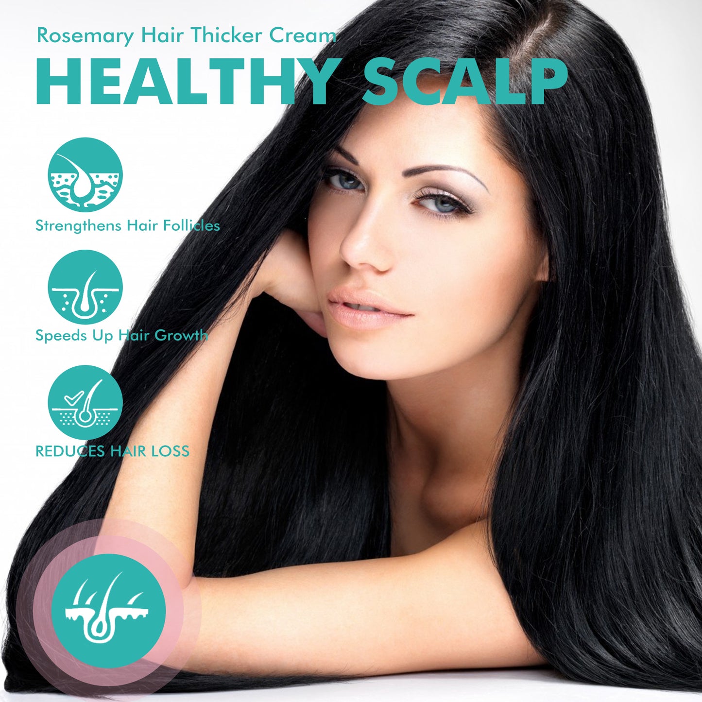Rosemary Hair Care Cream, Anti-Set Hair Intensive Repair Ironing And Drying Hair Smoothing Cream
