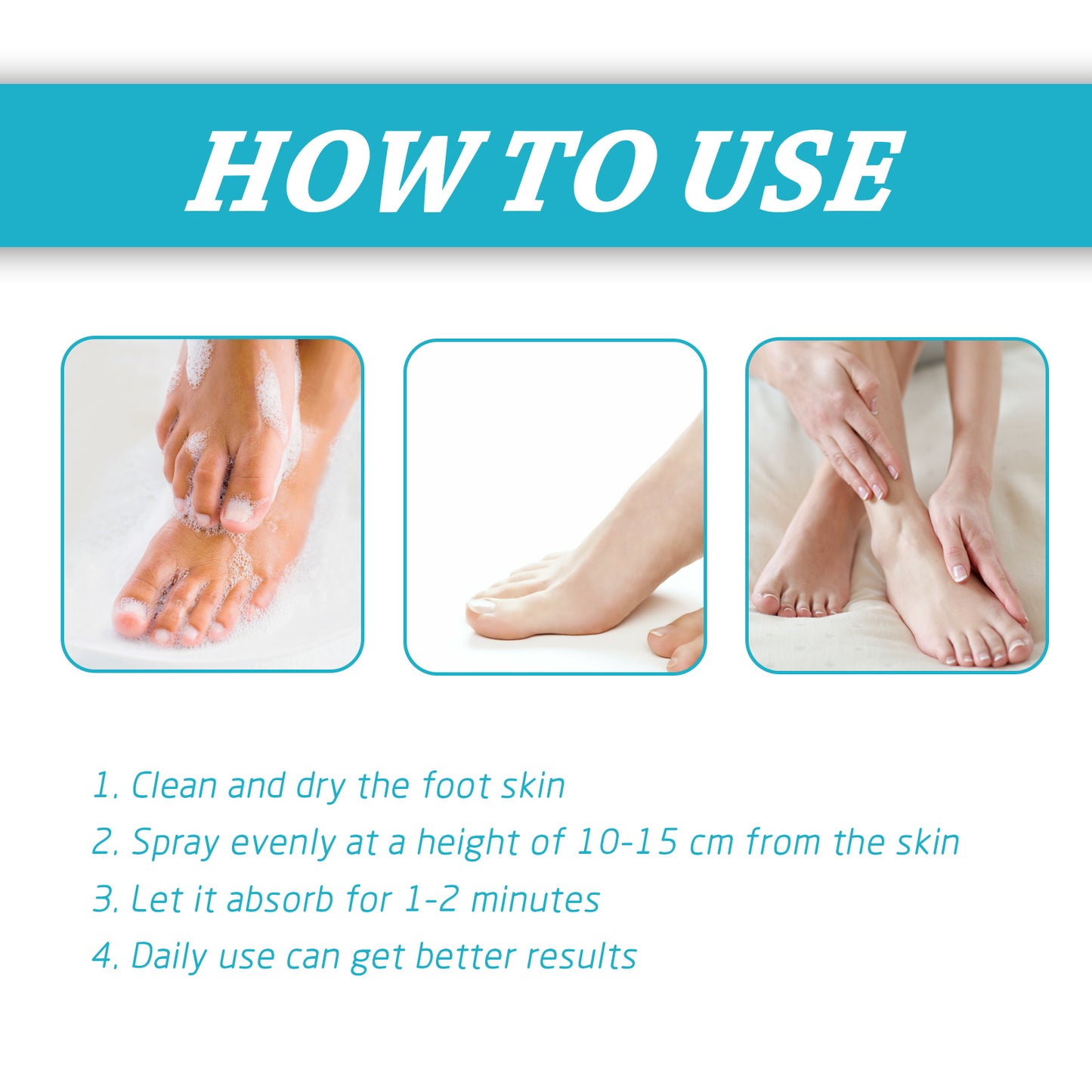 Foot Spray Foot Skin Moisturizing, Anti-Cracking, Deodorizing, Deodorizing And Repairing Nail Care Spray