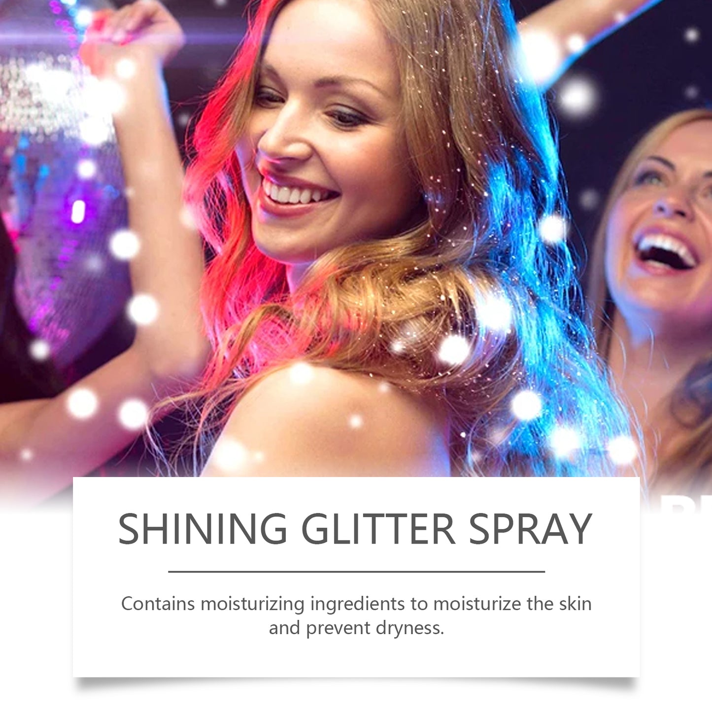 Stage Makeup Glitter Spray Facial Clavicle Brightening Glitter Natural Stereoscopic Long-Lasting Highlighter Spray