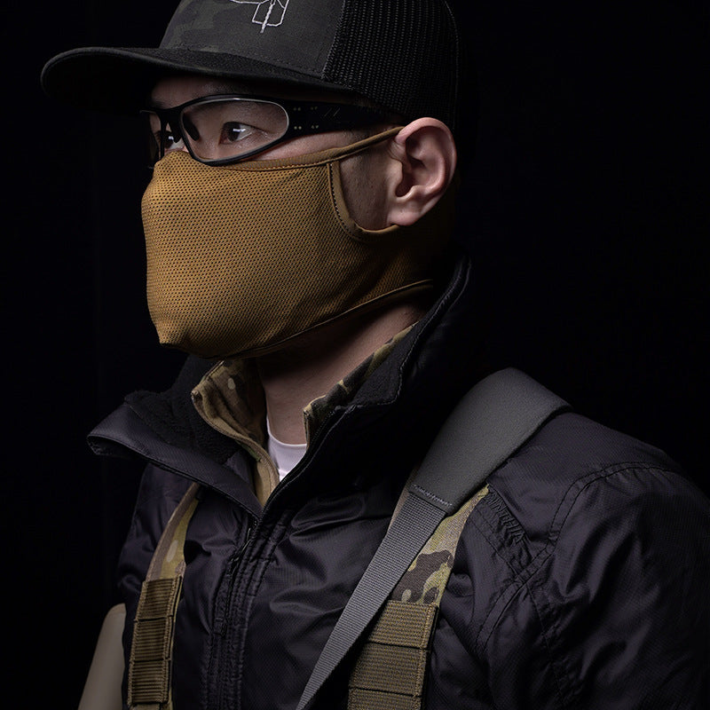 WoSporT shooting mask silicone mask tactical multifunctional cycling half face breathable face protection mask