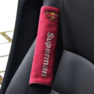 Super Hero Batman Car Seat Belts Shoulder Pad Auto Car Seat Belt Covers