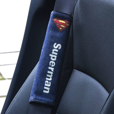 Super Hero Batman Car Seat Belts Shoulder Pad Auto Car Seat Belt Covers
