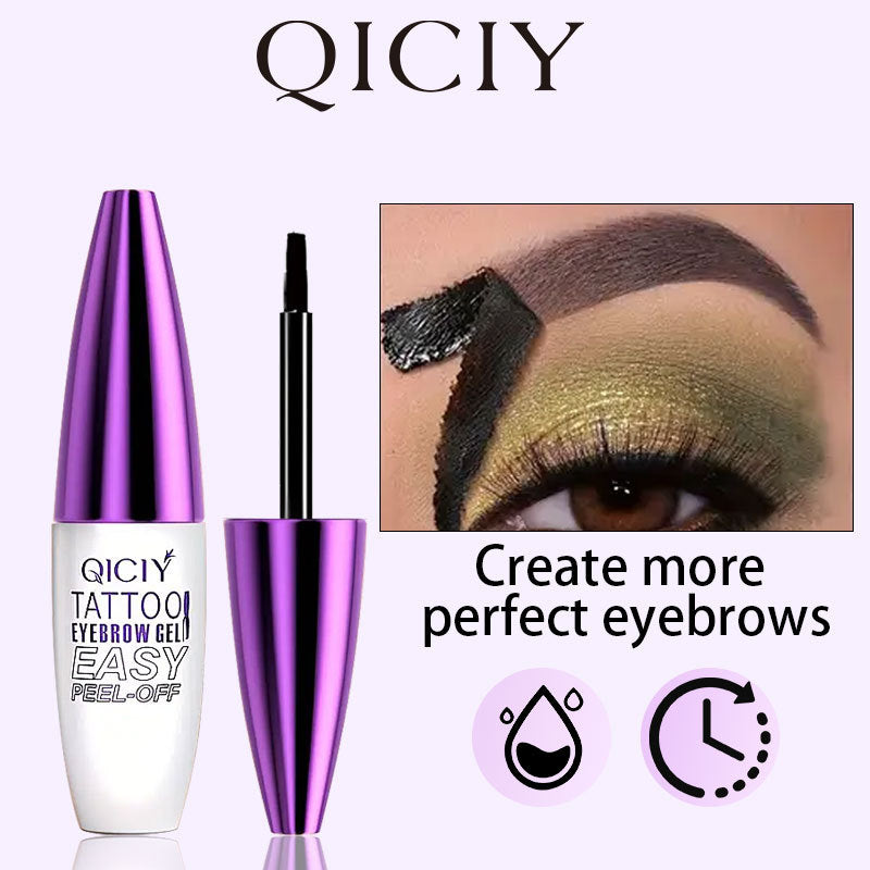 Tear off eyebrow cream is waterproof, sweat resistant, easy to apply, anti smudging, tear off eyebrow adhesive