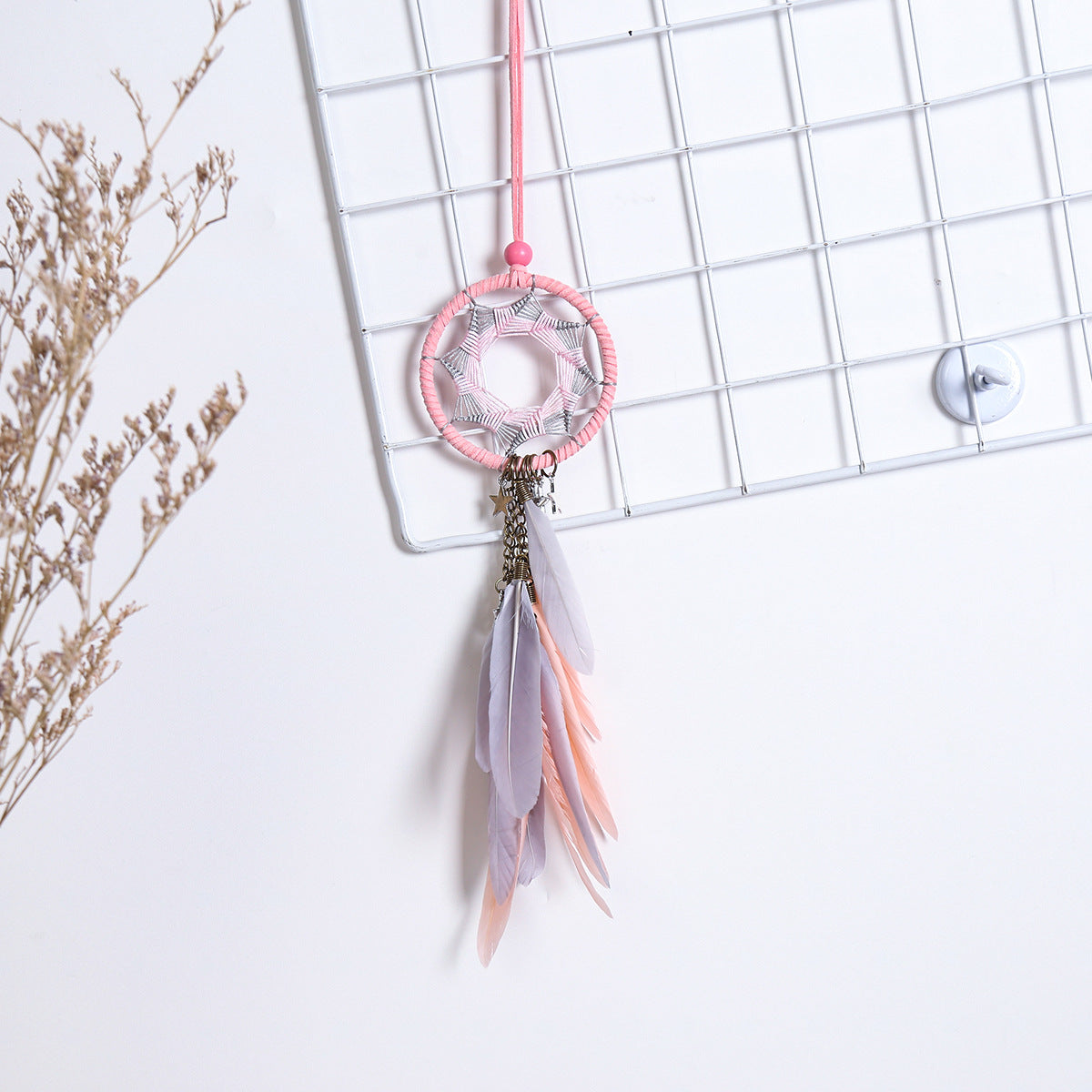 Ins Car Pendant Yilu Ping An Dream Catcher Car Creative Car Interior Decoration Rearview Mirror Pendant Pendant Lady