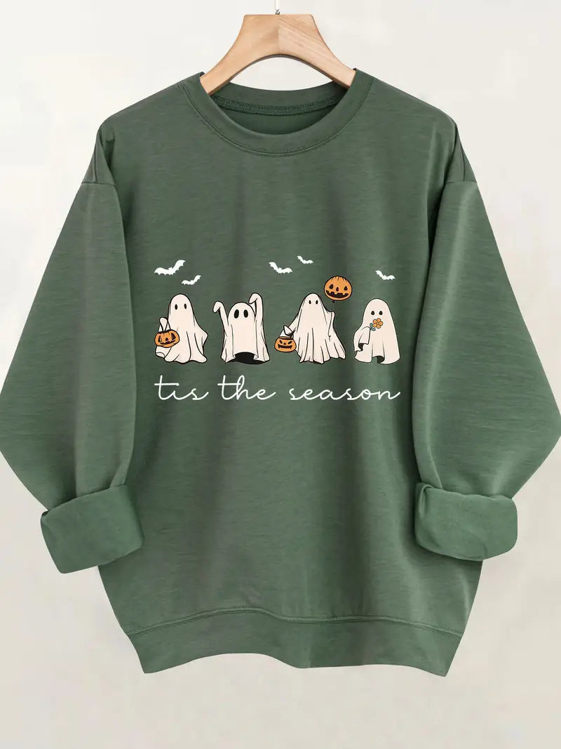 Sudadera con cuello redondo estampada, personalidad, moda, top holgado para pareja