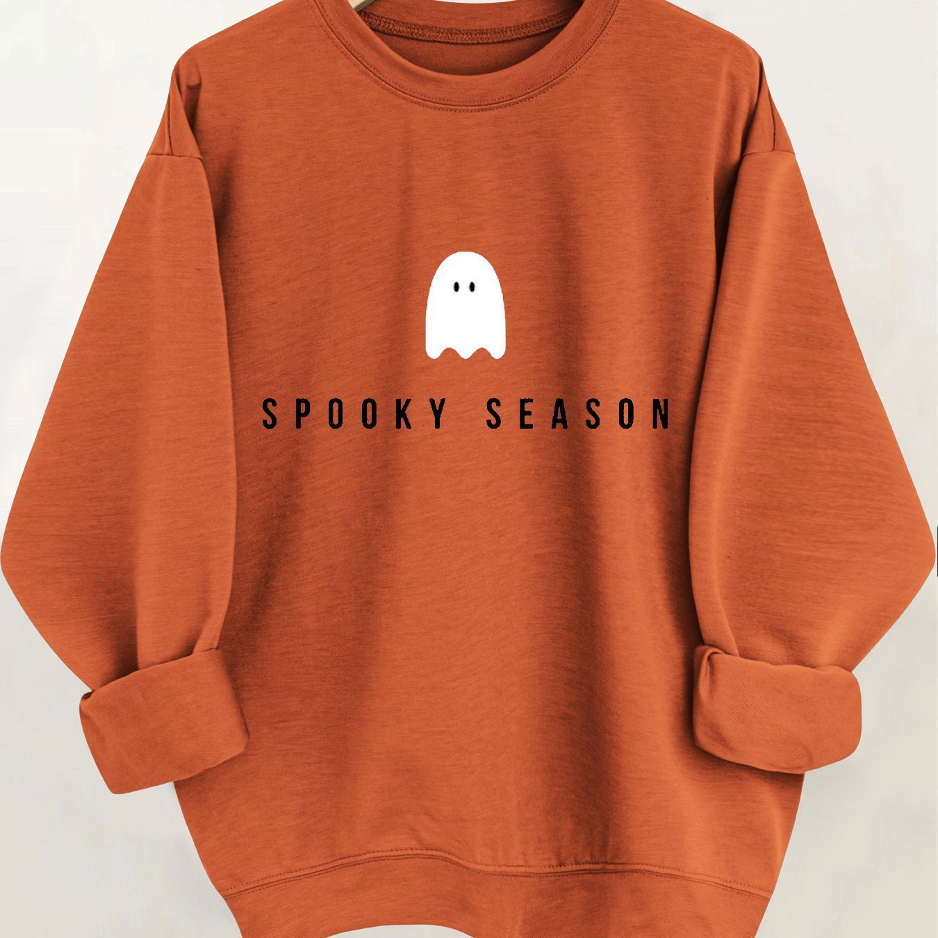 Sudadera con estampado de Halloween de la temporada espeluznante - Casual para mujer
