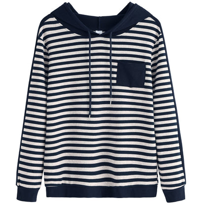 Camiseta de manga larga holgada, elegante y a la moda de estilo coreano, de talla grande, a juego.