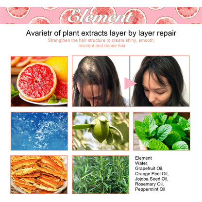 Grapefruit Hair Mist, Repair Damaged Hair Moisturizing And Thickening Hair Stabilization Spray