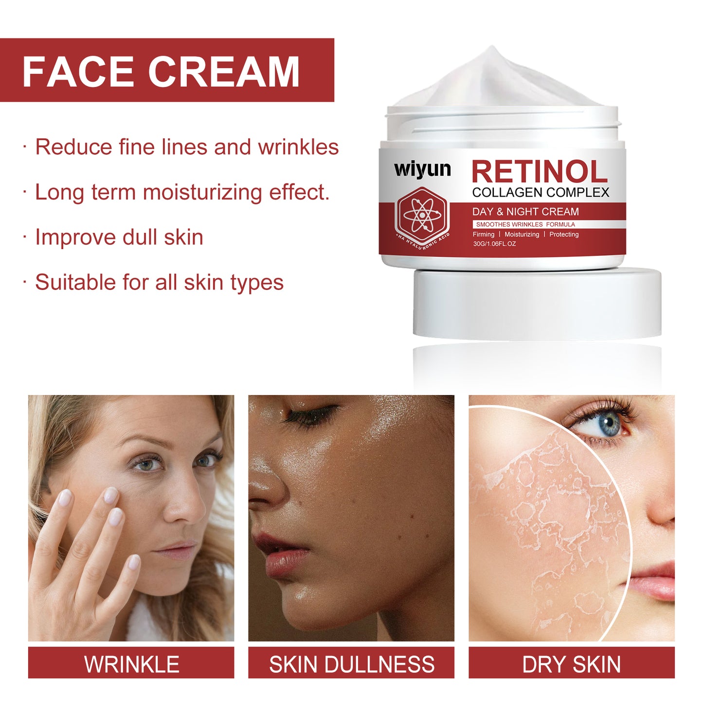Retinol Whitening Fine Line Cream Moisturizing, Whitening, Firming, Moisturizing And Deep Hydrating Cream
