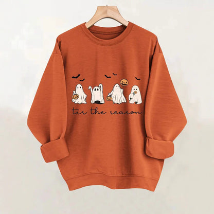 Sudadera con cuello redondo estampada, personalidad, moda, top holgado para pareja