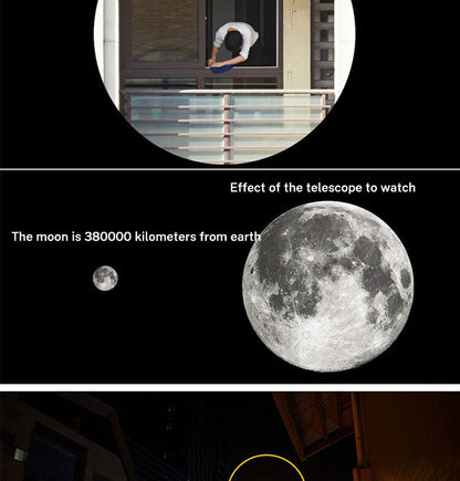 60x60 Telescope High magnification low light night vision red film outdoor Golden Eagle Telescope with label