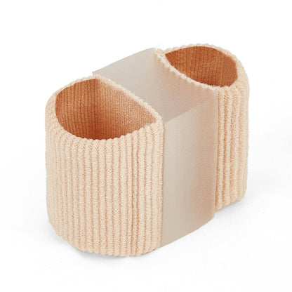 Gel fiber toe correction big toe valgus toe splitter double hole toe covering orthosis nylon