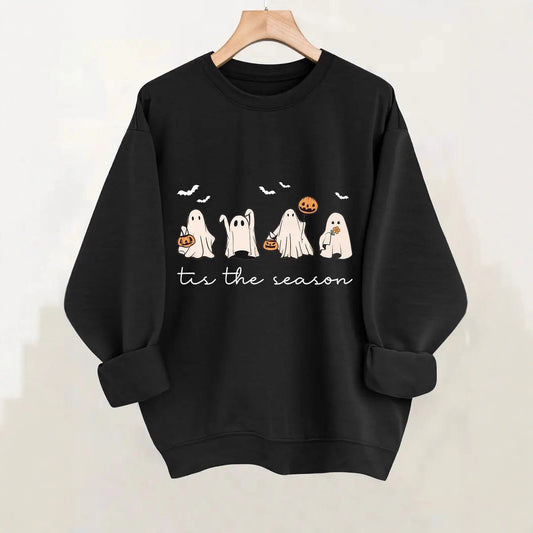 Sudadera con cuello redondo estampada, personalidad, moda, top holgado para pareja
